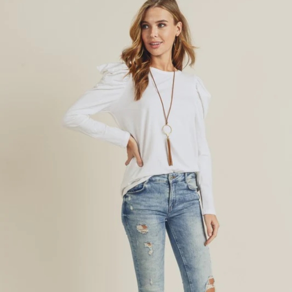 Doe & Rae Puffed Sleeve Top - Picture 10 of 10
